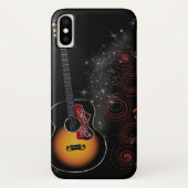 Retro Gitaar Case-Mate iPhone Case (Achterkant)