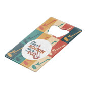  Retro Gitaar flesopener Creditkaart Flessenopener (Voorkant Gekanteld)