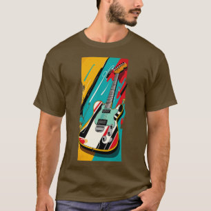 Retro Gitaar Gift Gitarist Rock Concert Festival T-shirt