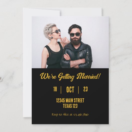 Retro gitaar gitaar bewaar de datum kaart (Achterkant)