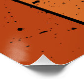 Retro gitaar  gitaar perfect poster (Hoek)