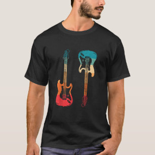 Retro Gitaar Gitarist Elektrische Basgitaar Rock M T-shirt