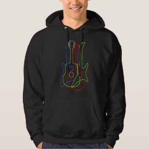 Retro Gitaar Hoodie