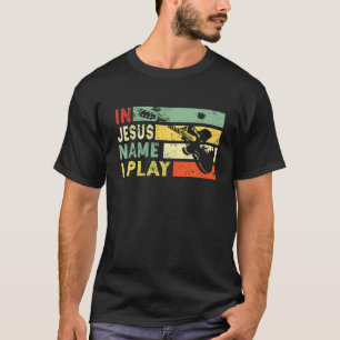 Retro gitaar in Jesus Name Ik speel  cadeau T S T-shirt