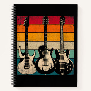 Retro gitaar notitieboek