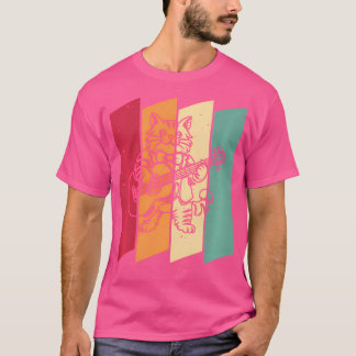Retro gitaarinstrument -  akoestische gitaar t-shirt