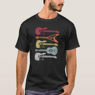  retro gitaren muziek T-shirt