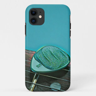 retro-gitarkunst voor gitarist Case-Mate iPhone case