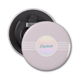 Retro Glam Aangepast roze en Opal Button Flesopener