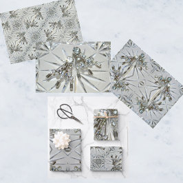 Retro Glam Art Deco Rhinestones Inpakpapier Vel