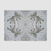 Retro Glam Art Deco Strass Glamoureus Grijs Tissuepapier (Voorkant)