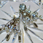 Retro Glam Art Deco Strass Glamoureus Grijs Tissuepapier