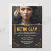 Retro Glam Feest Flyer Sjabloon (Voorkant)