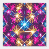 Retro Glam geometrische schil en stick Behang (Voorkant)