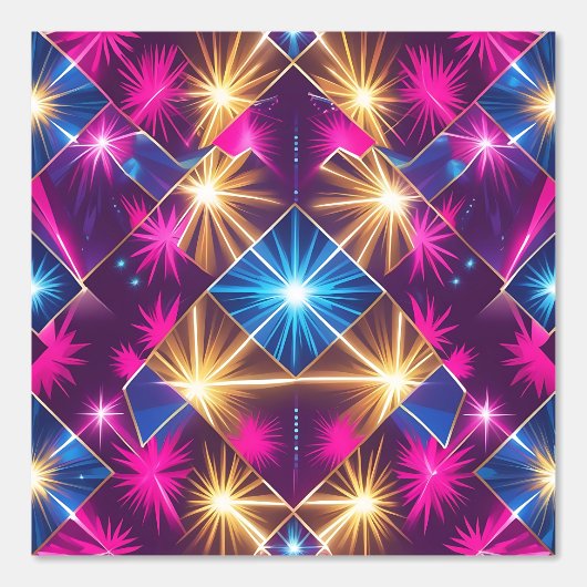 Retro Glam geometrische schil en stick Behang (Voorkant)