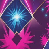 Retro Glam geometrische schil en stick Behang (Zoom)