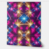 Retro Glam geometrische schil en stick Behang (Afrollen)