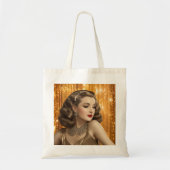 Retro Glam Girl (Ingrid) Tote Bag (Voorkant)