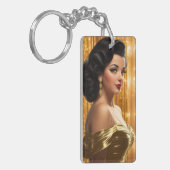 Retro Glam Girls (Ana Maria) Sleutelhanger (Voorkant Links)
