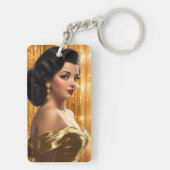 Retro Glam Girls (Ana Maria) Sleutelhanger (achterkant)