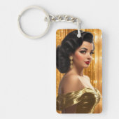 Retro Glam Girls (Ana Maria) Sleutelhanger (Voorkant)