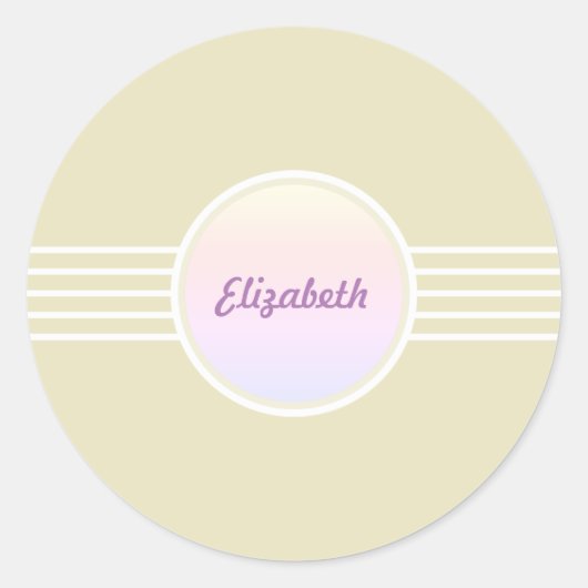 Retro Glam Goud en Opal Envelope Zegels (Voorkant)