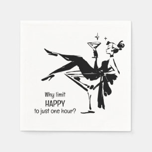 Retro Glam Happy Hour – Martini Diva Design Servet
