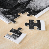 Retro Glam Kat en Schaap Jigsaw Puzzel (Zijkant)