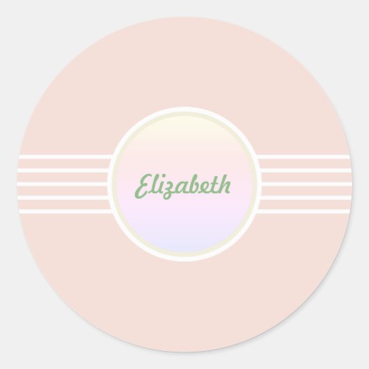 Retro Glam Koraal Roze en Opal Envelope Zegels (Voorkant)