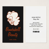 Retro Glam Lash Diva Eyelash Extensions Visitekaartje (Voorkant /achterkant)