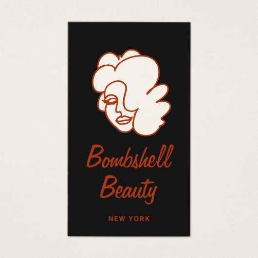 Retro Glam Lash Diva Eyelash Extensions Visitekaartje (Voorkant)