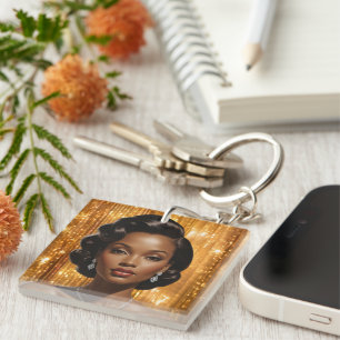 Retro Glam Meisjes (Diana) Sleutelhanger