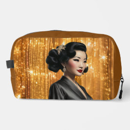 Retro Glam Meisjes (Keiko) Print Cut Naaizak Toilettasje