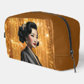 Retro Glam Meisjes (Keiko) Print Cut Naaizak Toilettasje (Rechterhoek)