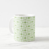 Retro Glam Mok, groen Koffiemok (Voorkant links)