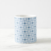 Retro Glam Mok, Royal Blue Koffiemok (Center)