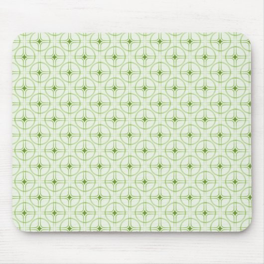 Retro Glam Mousepad, groen Muismat (Voorkant)