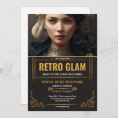 Retro Glam Party Flyer Template (Voorkant / Achterkant)