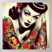 Retro Glam Pin-up Poster (Voorkant)