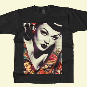 Retro Glam Pin-up T-shirt