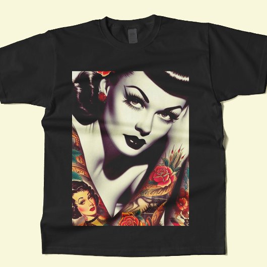 Retro Glam Pin-up T-shirt