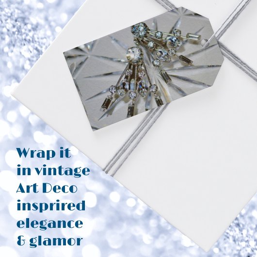 Retro Glam Rhinestones Cadeaulabel