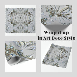 Retro Glam Rhinestones Elegant Cadeaupapier