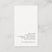 Retro Glam schoonheid en Mode Visitekaartje (Achterkant)