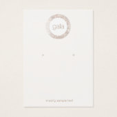 Retro Glam Silver Sequins die Display Kaart verdie (Voorkant)