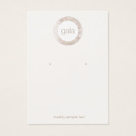 Retro Glam Silver Sequins die Display Kaart verdie