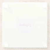 Retro Glam - speciaal vormend goud en opal Glazen Onderzetter (Achterkant)