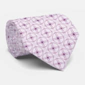 Retro Glam Stropdas, Paars Stropdas (Opgerold)
