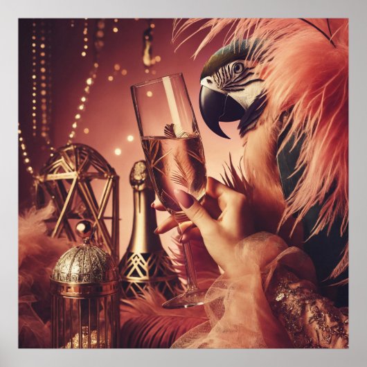  retro glamour art deco lifestyle poster (Voorkant)