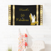 Retro Glamour Hollywood Fabulous 50 Gold Deco Heel Spandoek (Insitu)